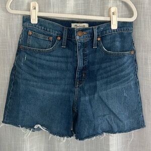 Madewell - High-Rise Denim Shorts - Medium Wash - Size 28